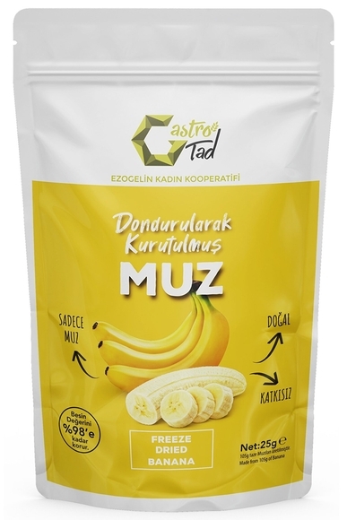 Dondurularak Kurutulmuş Muz