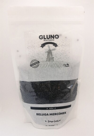 GLUNO GLUTENSİZ BELUGA MERCİMEK 500 GR