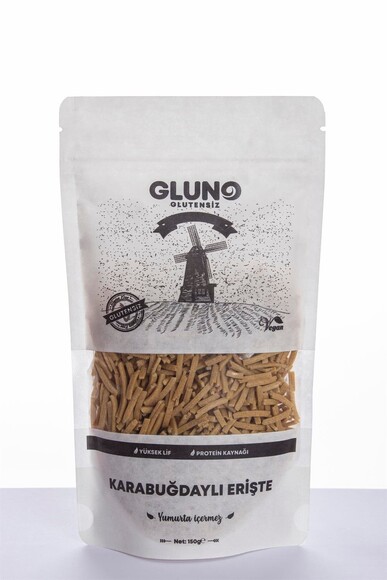 GLUNO GLUTENSİZ KARABUĞDAYLI ERİŞTE 150 GR