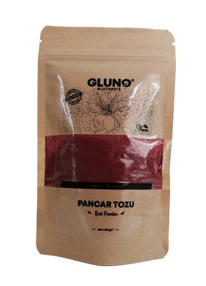 GLUNO GLUTENSİZ PANCAR TOZU 100 GR