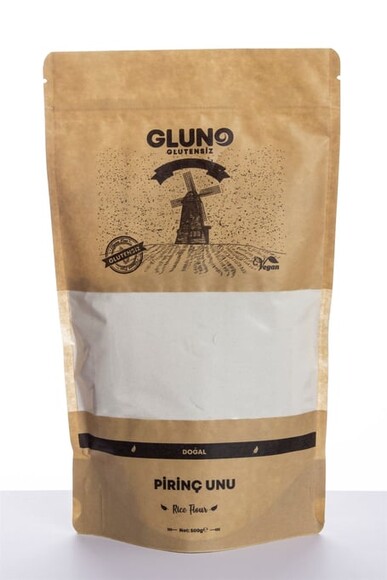 GLUNO GLUTENSİZ PİRİNÇ UNU 500 GR