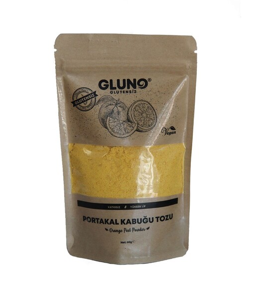 GLUNO GLUTENSİZ PORTAKAL KABUĞU TOZU 80 GR