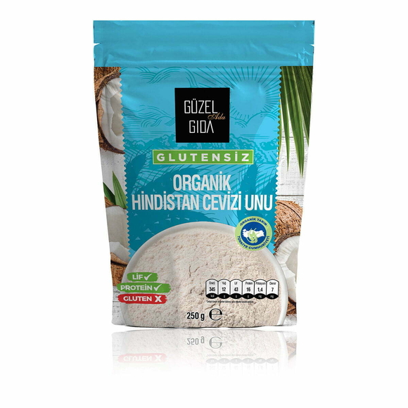 GÜZEL GIDA ORG HİNDİSTAN CEVİZİ UNU 250 GR