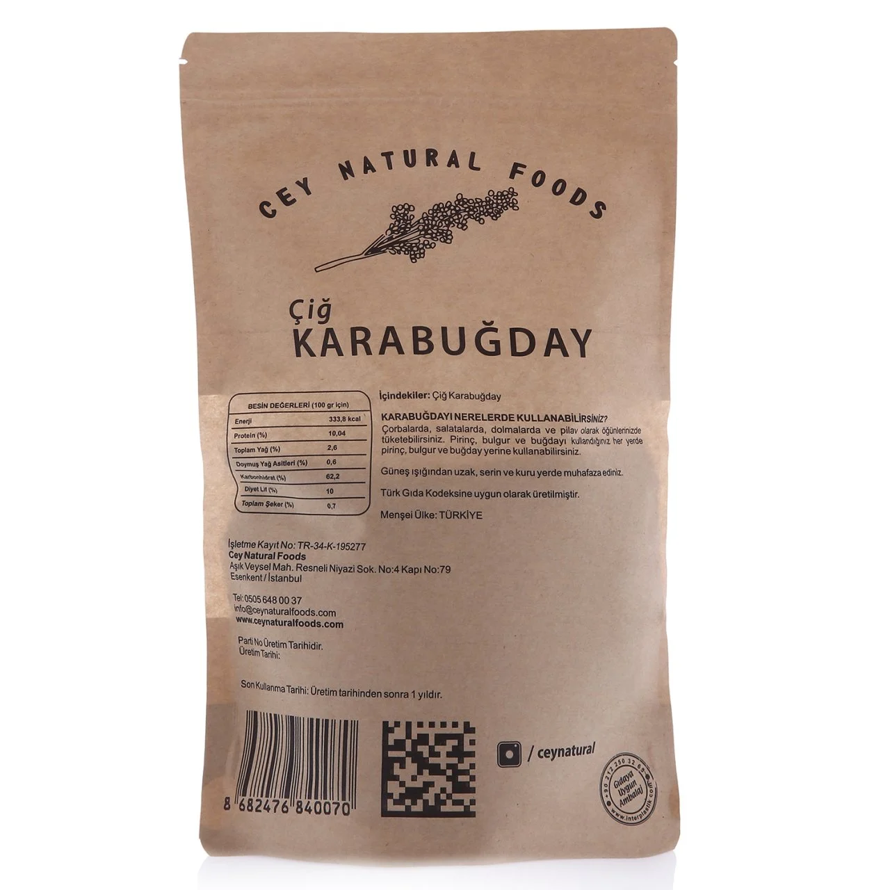 KARABUĞDAY 500 GR