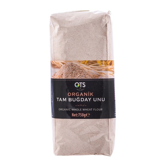 OTS ORGANİK TAM BUĞDAY UNU 750 GR