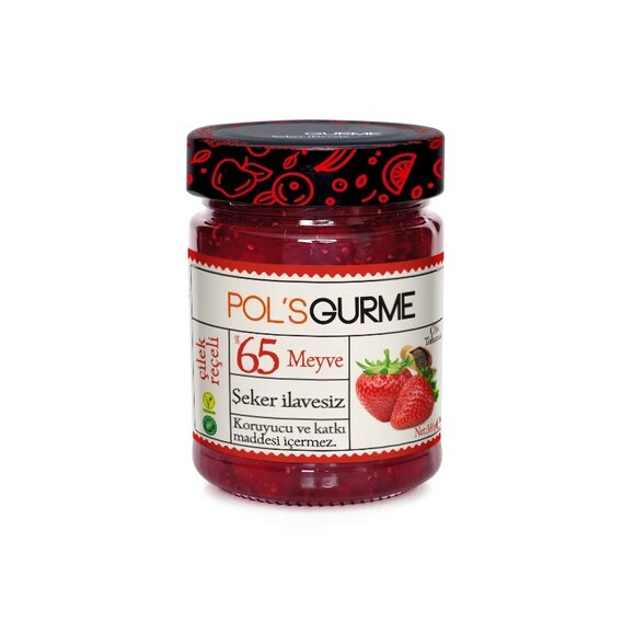 POLS GURME ÇİLEK REÇELİ CHİALI ŞEKER İLAVESİZ 380 GR