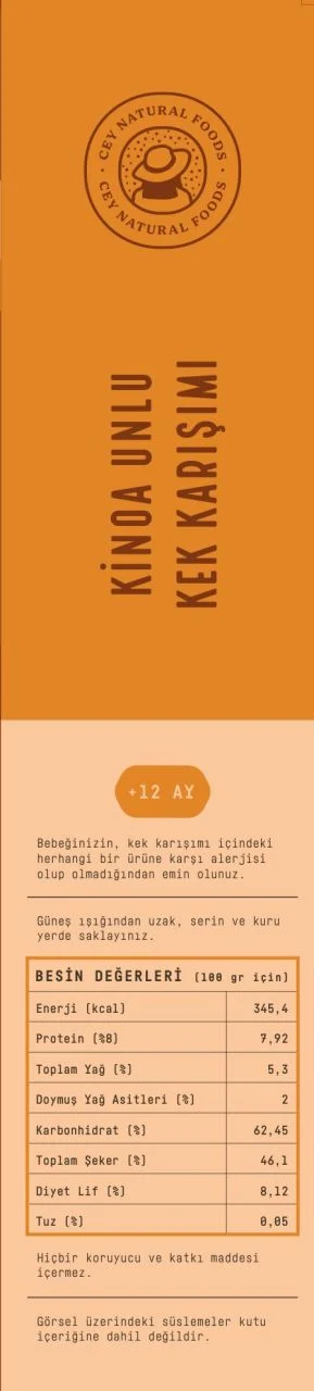 Kinoa Unlu Kek Karışımı 265 gr
