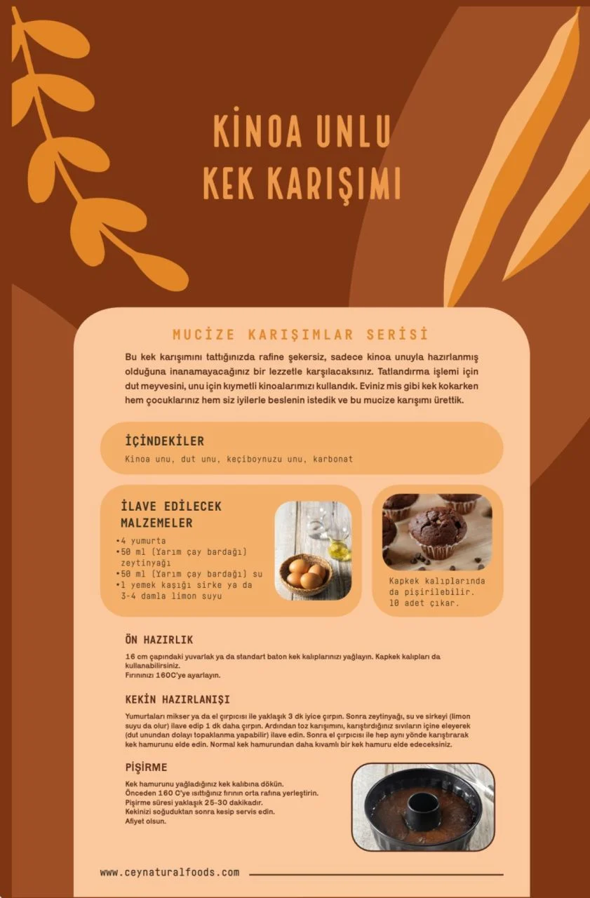 Kinoa Unlu Kek Karışımı 265 gr